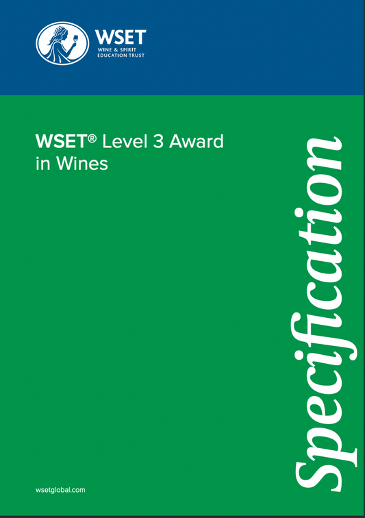 WSET 葡萄酒 - 第三級認證規格